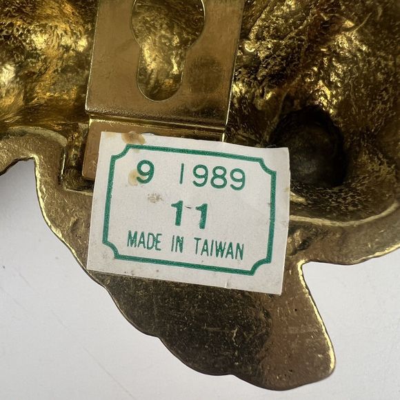 2 Angel‎ Cherub Wall Hangers Solid Brass Vtg 1989 Towel Stocking Key Hooks 3.5” - Picture 8 of 10